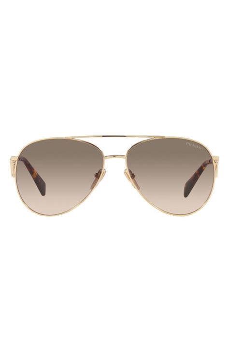 Women's Prada Aviator Sunglasses 